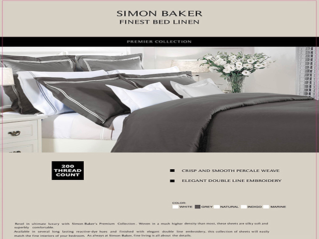 T200 COTON DOUBLE STITCHD DUVET COVER GREY - Copy
