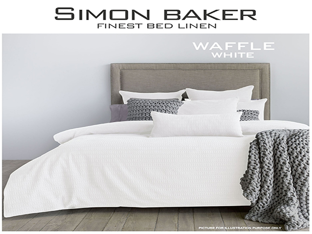 WAFFLE WEAVE WHITE